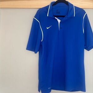 Nike Men's Vibrant Blue Polo Shirt